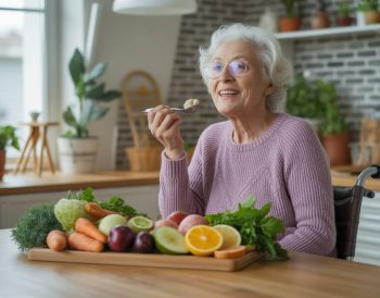 What nutrients does an elderly person need for optimal wellbeing