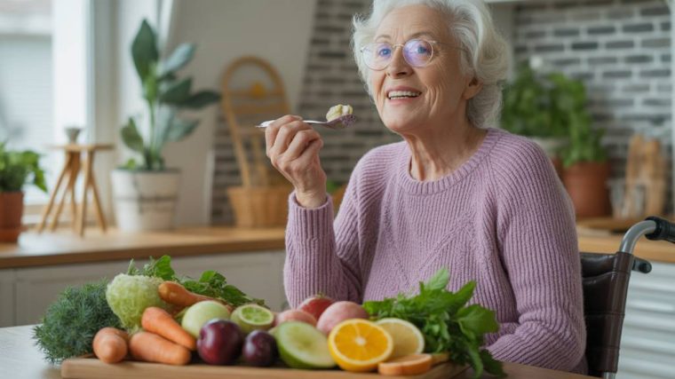 What nutrients does an elderly person need for optimal wellbeing