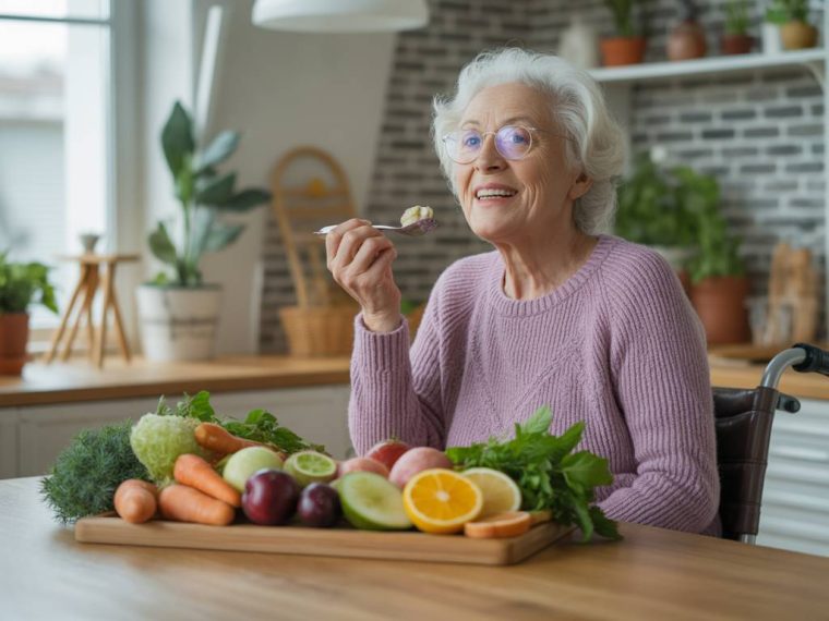 What nutrients does an elderly person need for optimal wellbeing